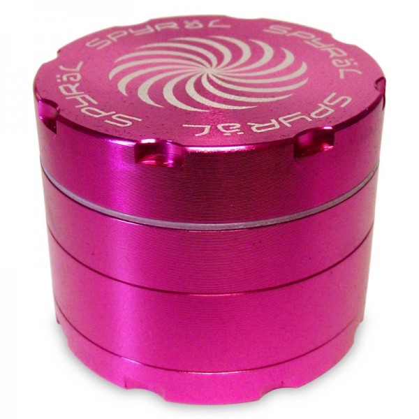 SPYRÄL Grinder Alu CNC Grinder 4-Part Innen Silber - Durchmesser / Farbe : 55 mm/Pink